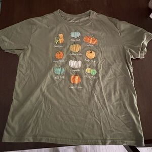 State of Mind Olive Pumpkin Graphic Tee